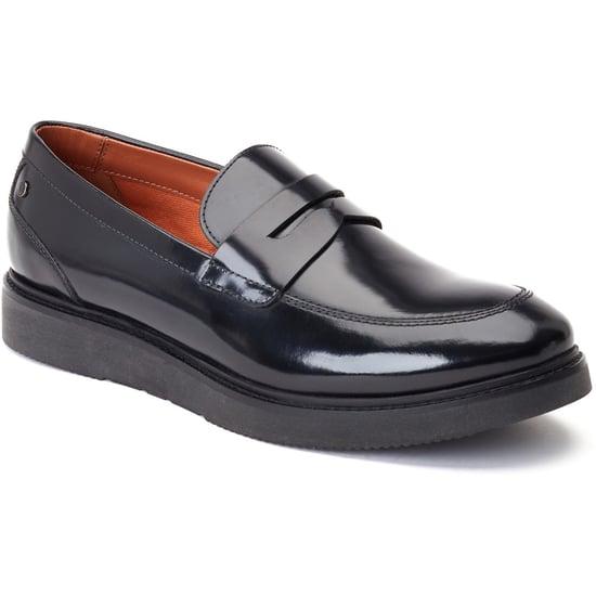 Base London Sid Leren Herenpantoffels Zwart - Image 1