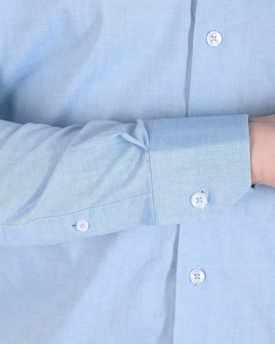 19V69 Italia Mens Shirt Filafil Light Blue