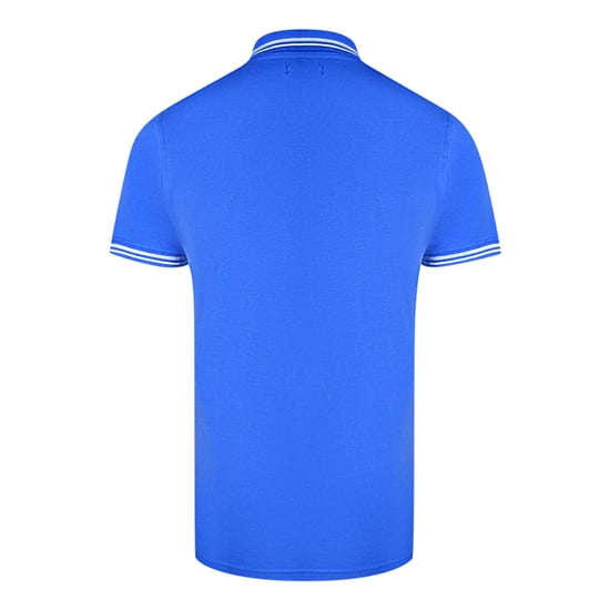 Cavalli Class DubbelGetipte Kraag Blauwe Polo Shirt - Image 2