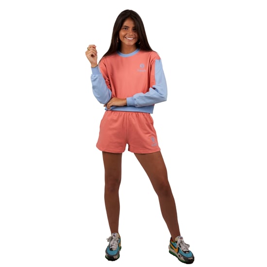 Be Happy RSC-S2102 women's short long-sleeved round neck sweatshirt