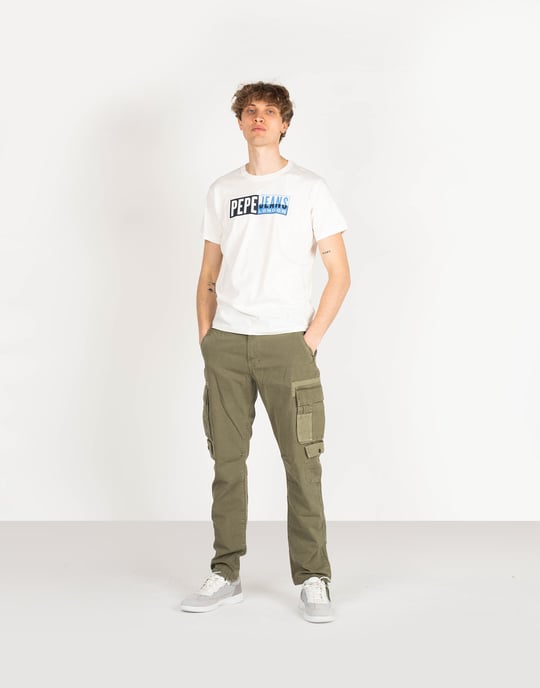 Pepe Jeans T-shirt Gelu Men's White