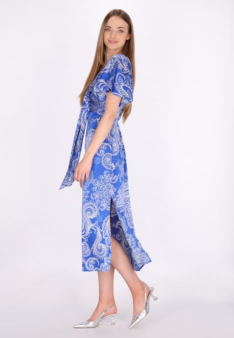 Dreimaster Jurk Dames wit lila - Image 3