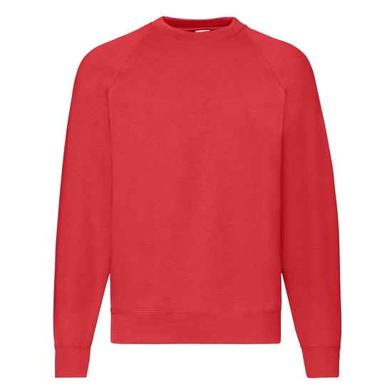Fruit of the Loom Heren Klassiek 80/20 Raglan Sweatshirt (Rood) - Image 1