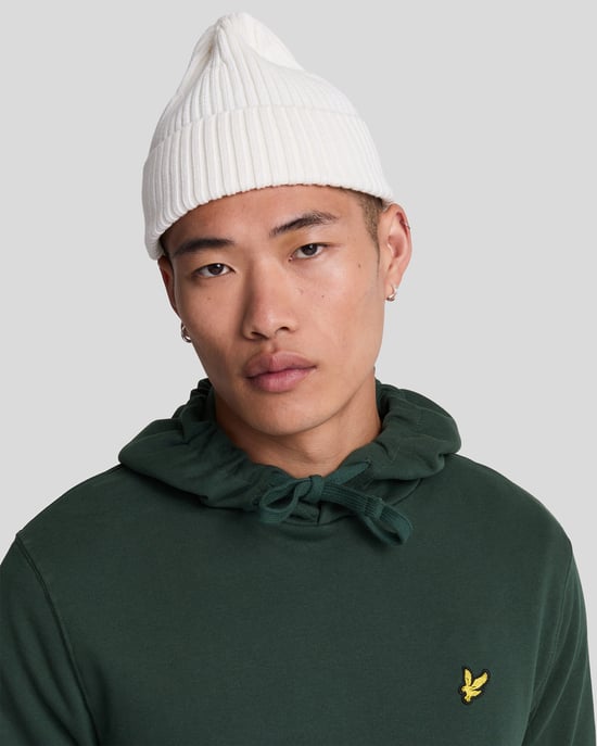 Men's Lyle And Scott Pullover Hoodie in Green - Image 4