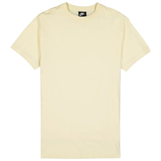 Nike Swoosh Logo Loose Fit Cream T-Shirt