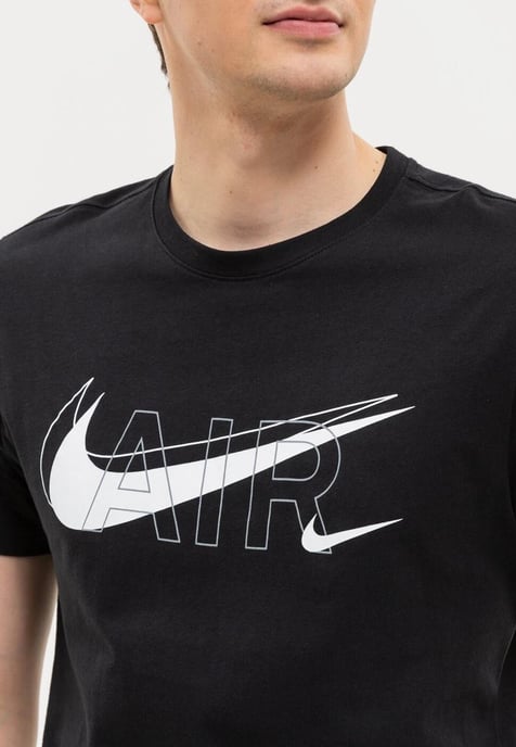 Nike Air Print Heren Sportswear Multi Swoosh T-shirt in zwart - Image 3