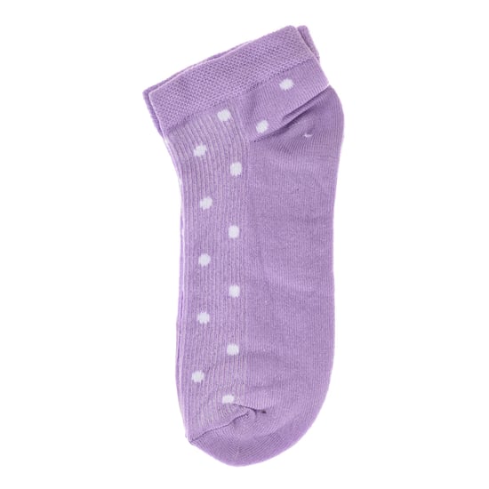 Pack of 4 women's ankle socks, women's short socks, cotton, printed.