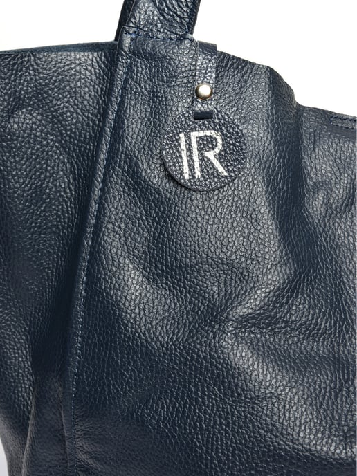 Isabella Rhea Blauw Rundleer Tas - Image 3