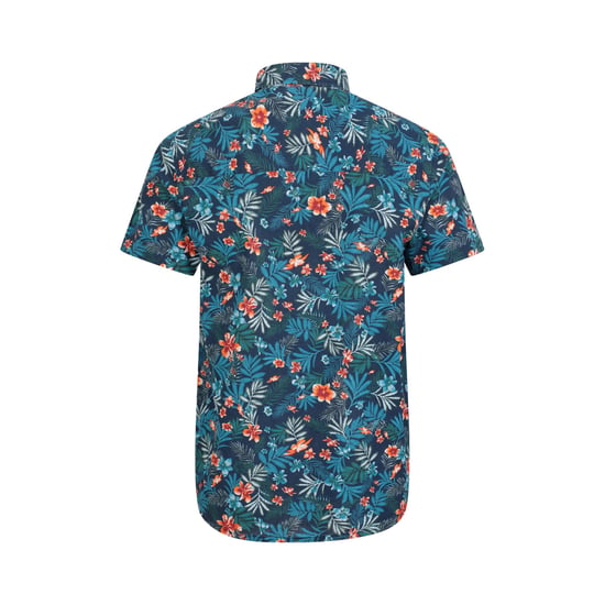 Mountain Warehouse Overhemd met korte mouwen voor heren Tropical Floral (Marine) - Image 2