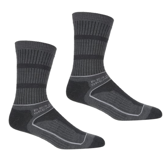 Regatta Dames/dames Samaris 3 Season Boot Socks (Bruingrijs/Licht Staal) - Image 1