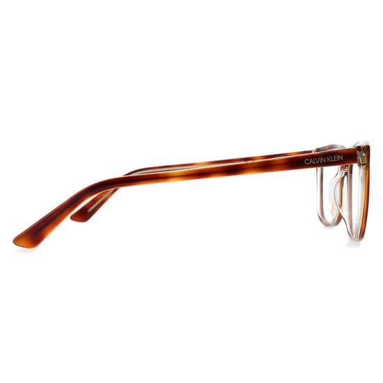Calvin Klein Rectangle Unisex Brown Tortoise Glasses