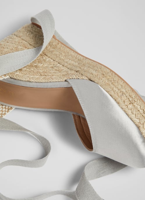 LK Bennett Esmerelda Casual Sandals, Light Grey