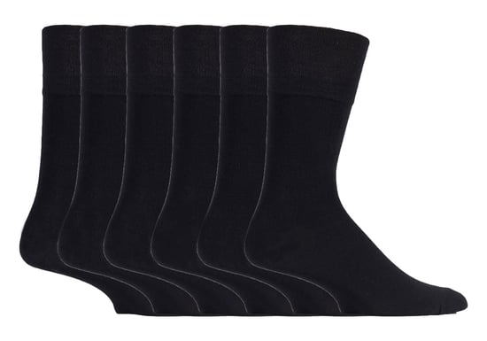 Set van 6 sokken zonder elastiek bamboesokken met zachte grip voor heren - SOMRM01 - Image 1