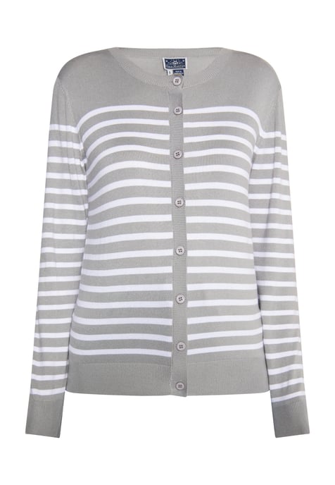 Dreimaster Vest Dames grijs wit - Image 1