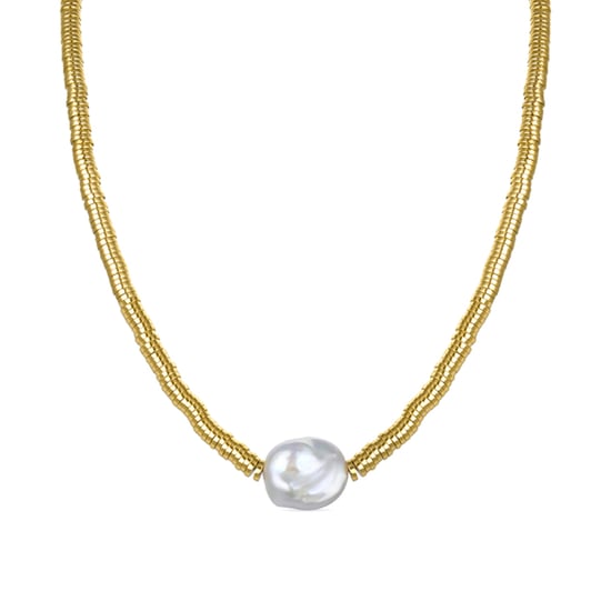 Luxenter Gouden Hematiet Halsketting in 18K Geel Goud - Siever - Image 1