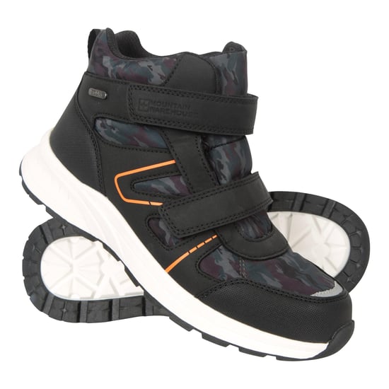Mountain Warehouse Jupiter Adaptieve Waterdichte Wandelschoenen voor Kinderen/Kinderen (Zwart/Groen) - Image 1