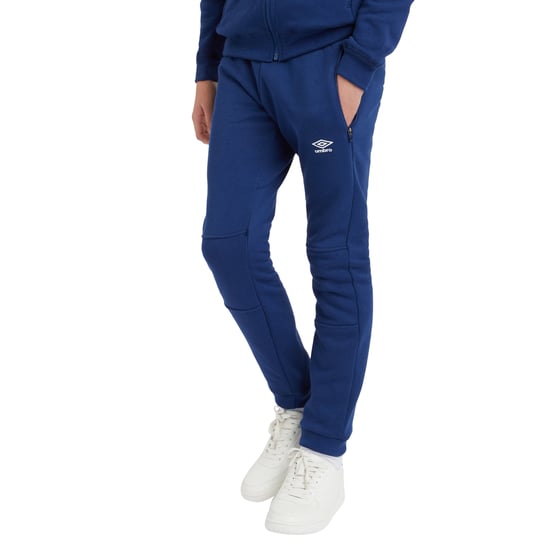 Umbro Childrens/Kids Club Leisure Jogging Bottoms (Navy/White)