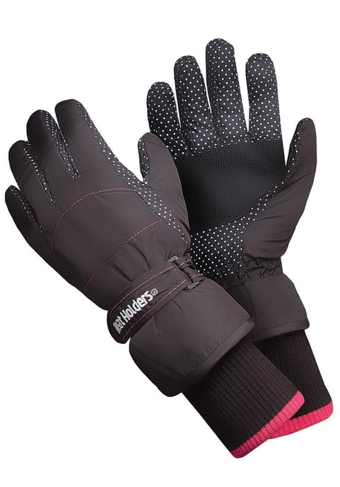 Heat Holders - Waterdichte thermo skihandschoenen voor dames - Zwart - Image 1