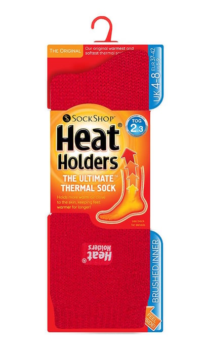 Heat Holders - Dames originele thermo sokken - Rood - Image 2