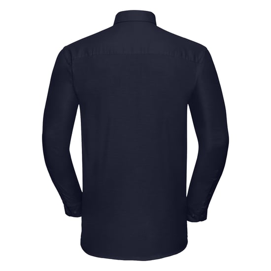 Russell Heren Oxford Easy-Care overhemd met lange mouwen (Heldere marine) - Image 2