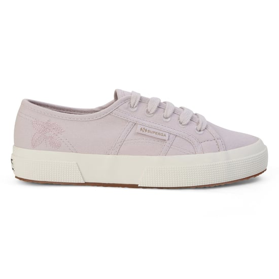 Superga Dames/Dames Leaves Natural Dyed Geborduurde Trainers (Roze Magenta Bladeren) - Image 3