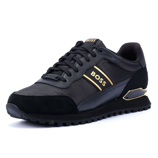 Boss Parkour Runn Heren Zwart/Goud Trainers - Image 3