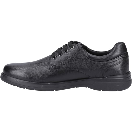 Hush Puppies Marco Leer Heren Zwart Veterschoenen - Image 4