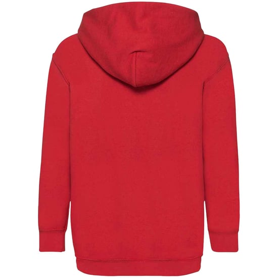 Fruit Of The Loom Kids Unisex Classic 80/20 Hoodie (Rood) - Image 2