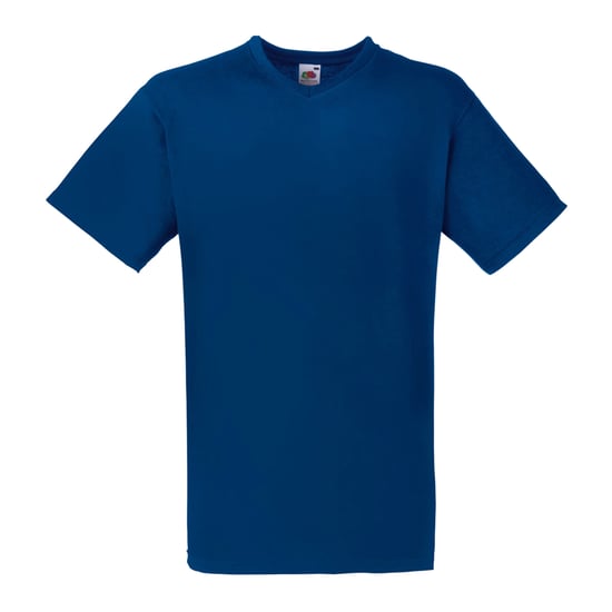 Fruit Of The Loom Heren Valuegewicht V-hals, T-shirt met korte mouwen. (Marine) - Image 1