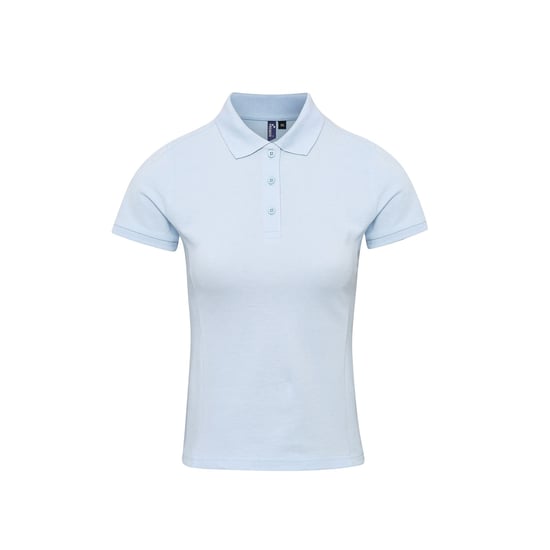 Premier Dames/dames Coolchecker Plus Piqu Polo met CoolPlus (Lichtblauw) - Image 1