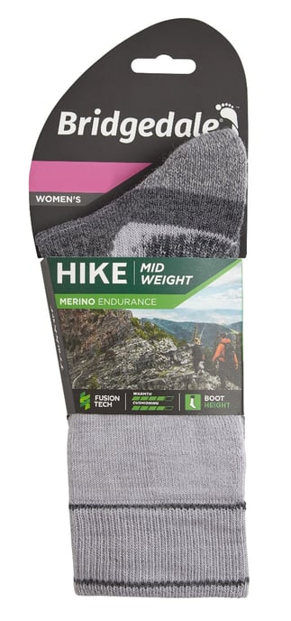 Bridgedale - Dames Wandelsokken Midgewicht Merino - Zilver / Grijs - Image 2