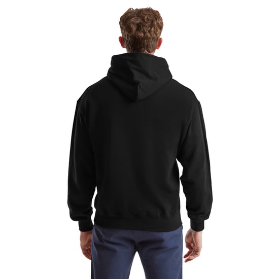 Fruit of the Loom katoenen herenhoodie (Zwart) - Image 2