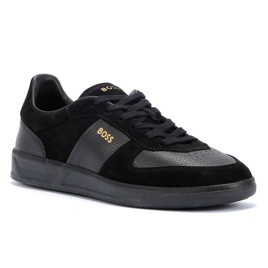 Boss Brandon zwart suède/leren herentrainers - Image 2
