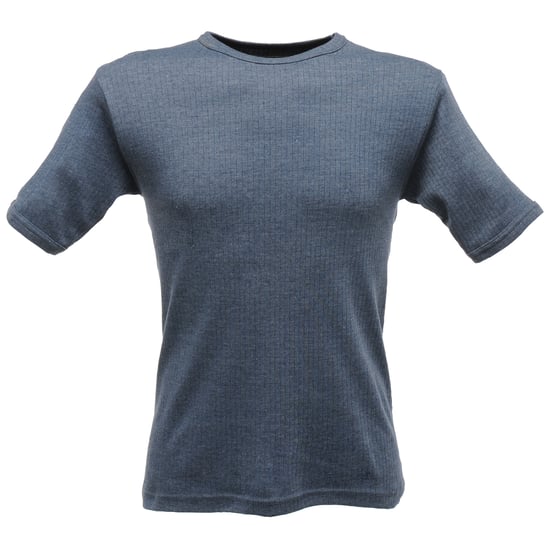Regatta Mens Thermal Underwear Short Sleeve Vest / T-Shirt (Denim)