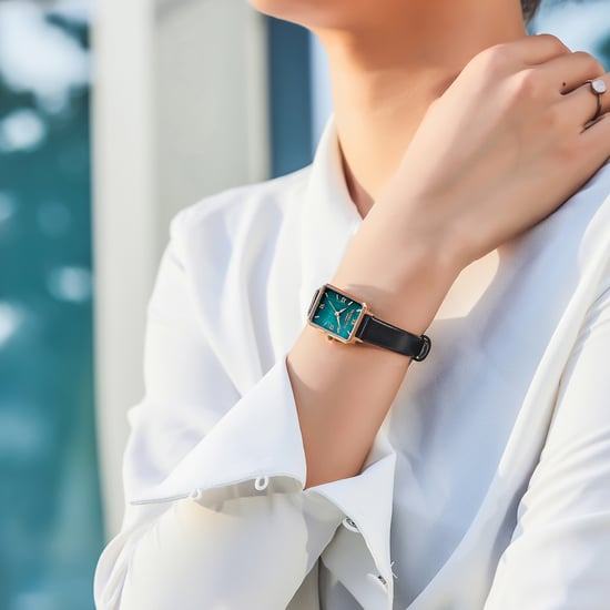 Victoria Hyde Horloge Hampton in Zwart Groen - Image 4