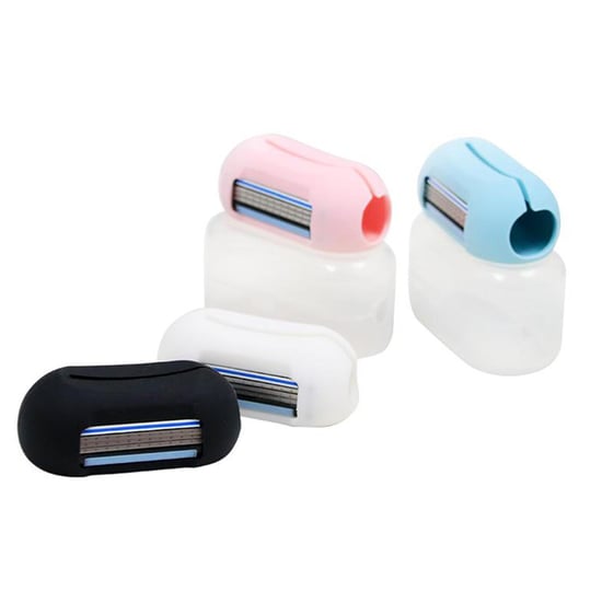 Envie 2 in 1 Finger Shaver Mini Razor Travel Portable Toothbrush Cover, Pink