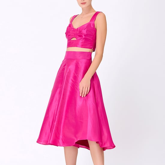 Wijd uitlopende taffeta rok - Image 2