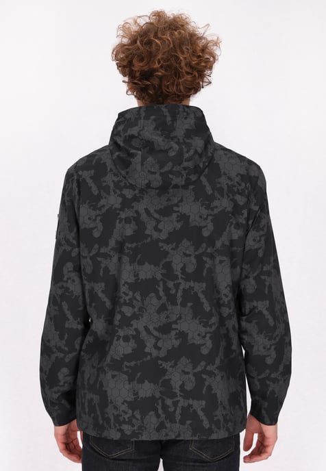 Schmuddelwedda Anorak Heren Donkergrijs zwart camouflage - Image 5