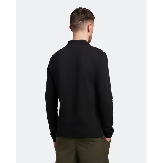 Lyle & Scott Polo shirt met lange mouwen in Zwart - Image 2