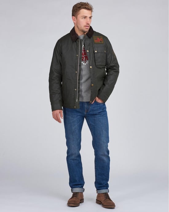 Barbour International Workers Wax Herenjacket - Image 3