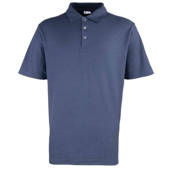 Premier poloshirt met studs voor heren (Marine) - Image 1