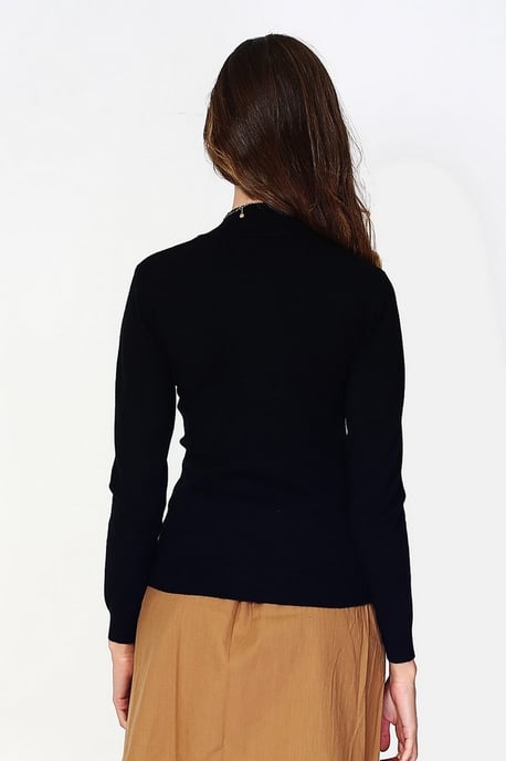 GB - William de Faye - Funnel Neck - Noir