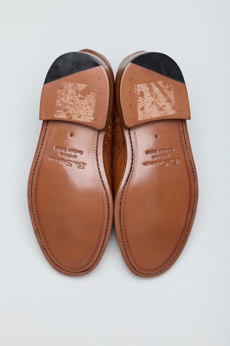 Ben Sherman Sugarman Brogue Leer Heren Tan Veterschoenen - Image 5