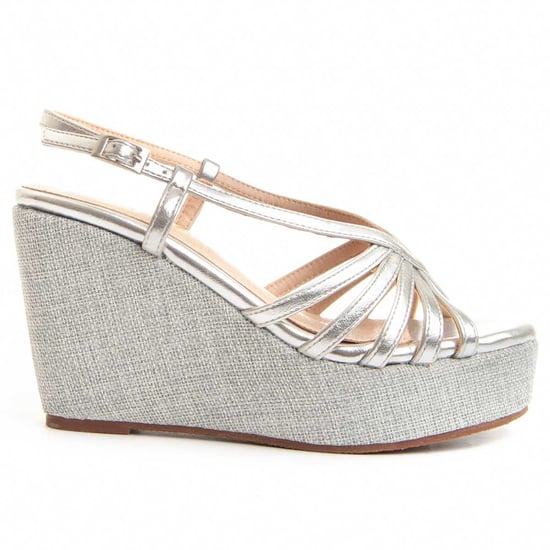 Montevida Wedge Sparto Sandalen Wesparto5 In Zilver - Image 2