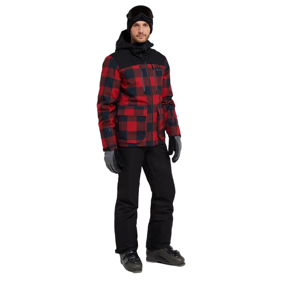 Mountain Warehouse Heren Drayton Waterdichte Ski jas (Rood/zwart) - Image 5