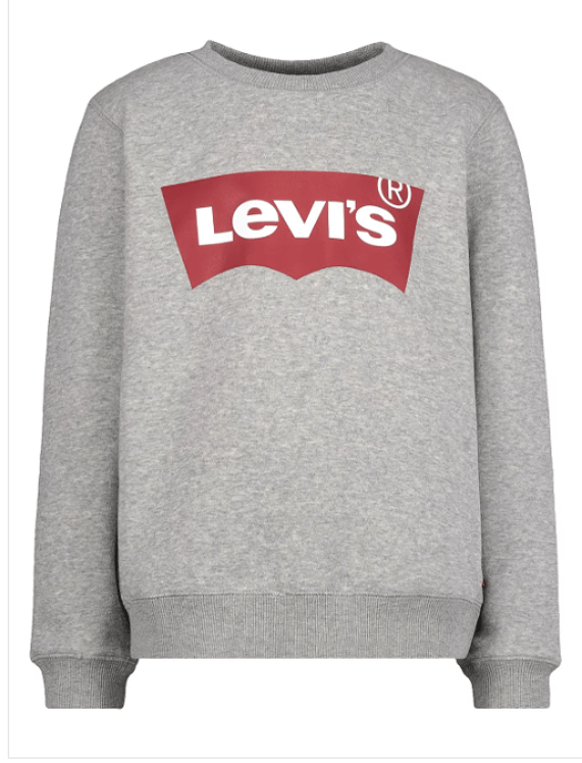 Mens Levi Batwing Sweater in Grey