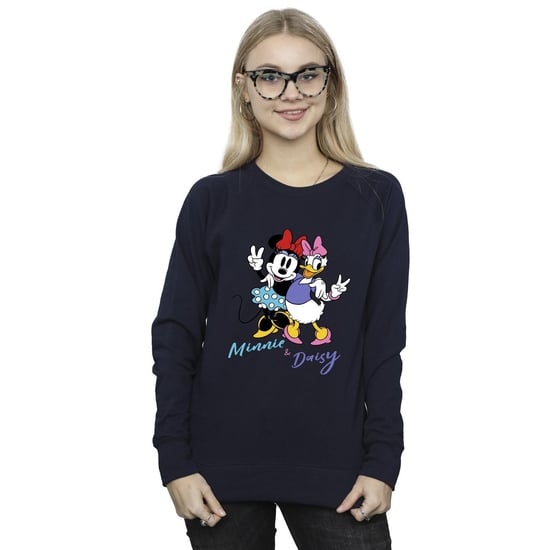 Disney Dames/Dames Minnie Mouse en Madeliefje Sweatshirt (Marineblauw) - Image 2
