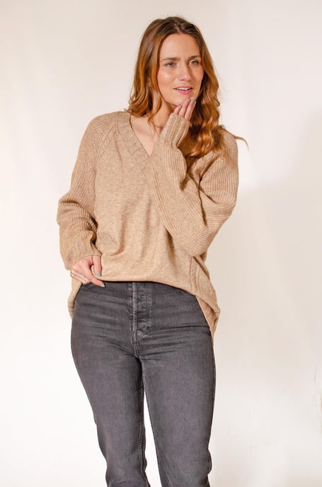 Supersoft Ribbed Trim Jumper