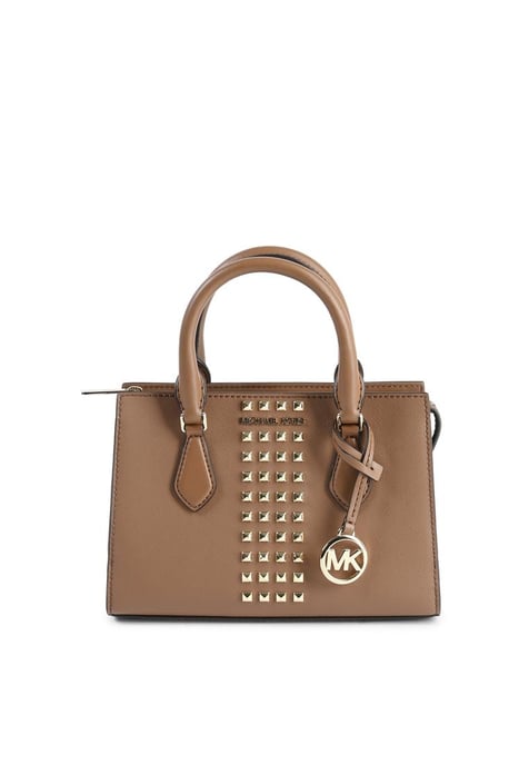 Michael Kors Women's Small Zip Crossbody Bag in Tan