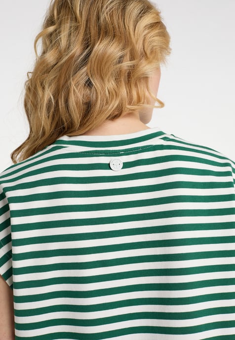 Dreimaster T-shirt Dames Groen Wit - Image 5